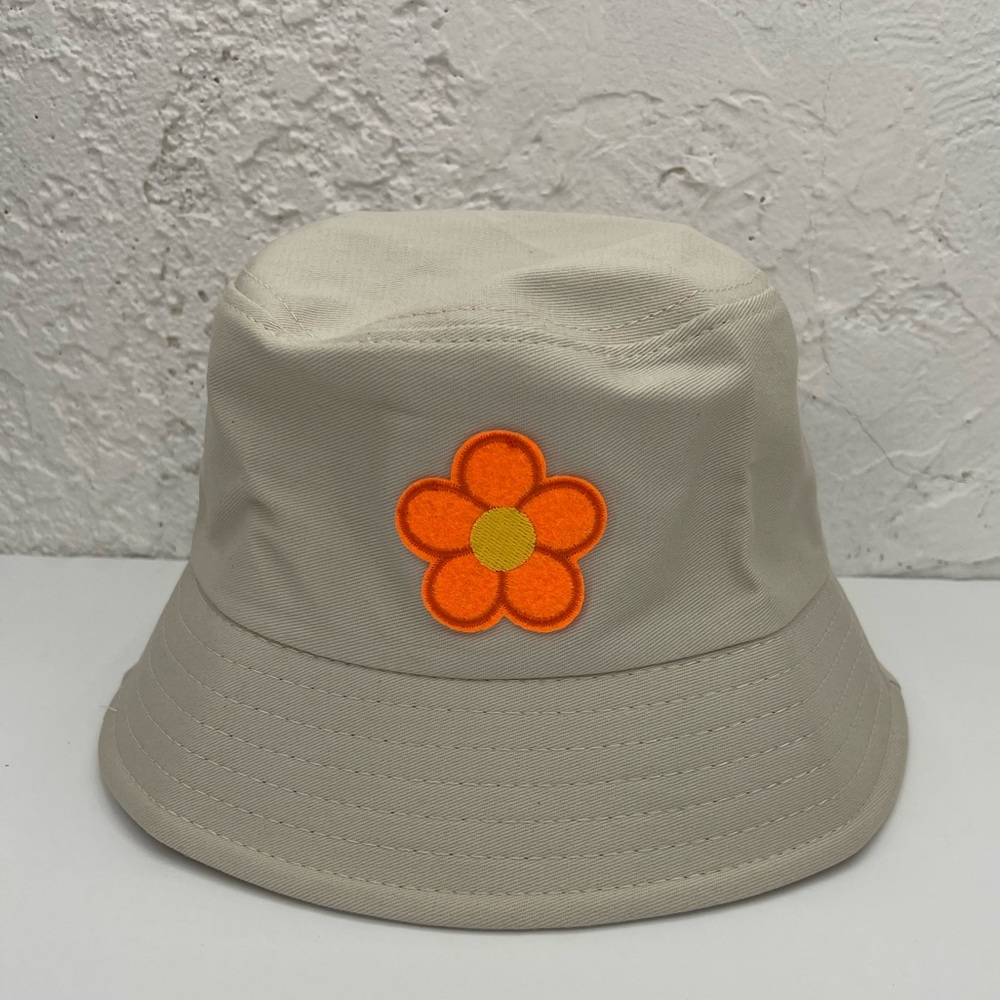 Orange Flower Bucket Hat
